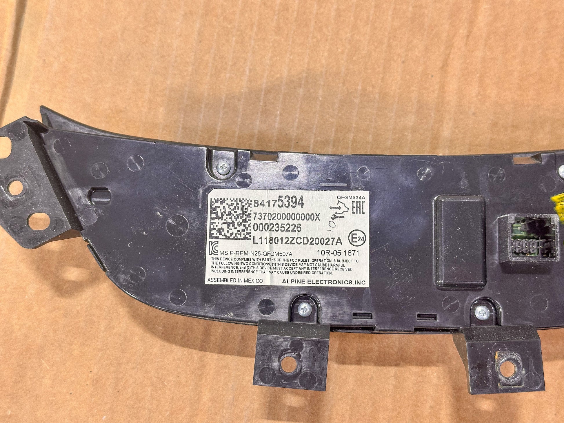 2018-2019 Chevrolet Equinox Heating and Air Conditioning Control Panel 84175394, 84422506,84338031 - view 3