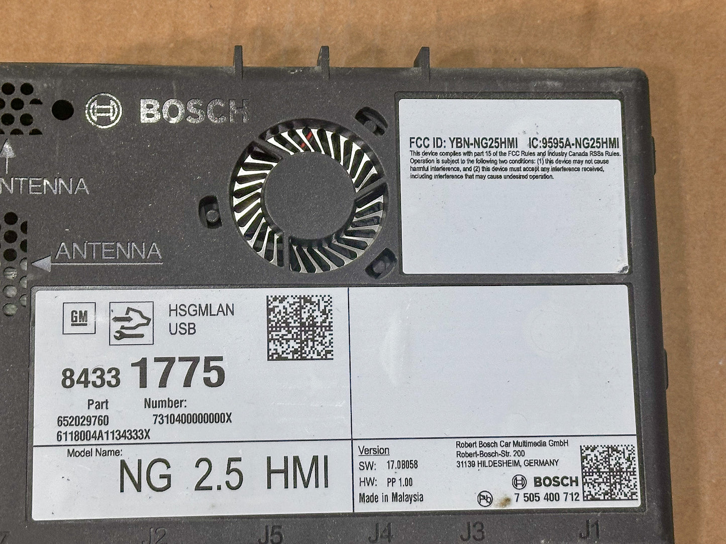 2018-2020 Chevrolet Equinox Information Communication Module OEM 84331775, 84249384, 84251839, 84331501, 84546902 - view 2