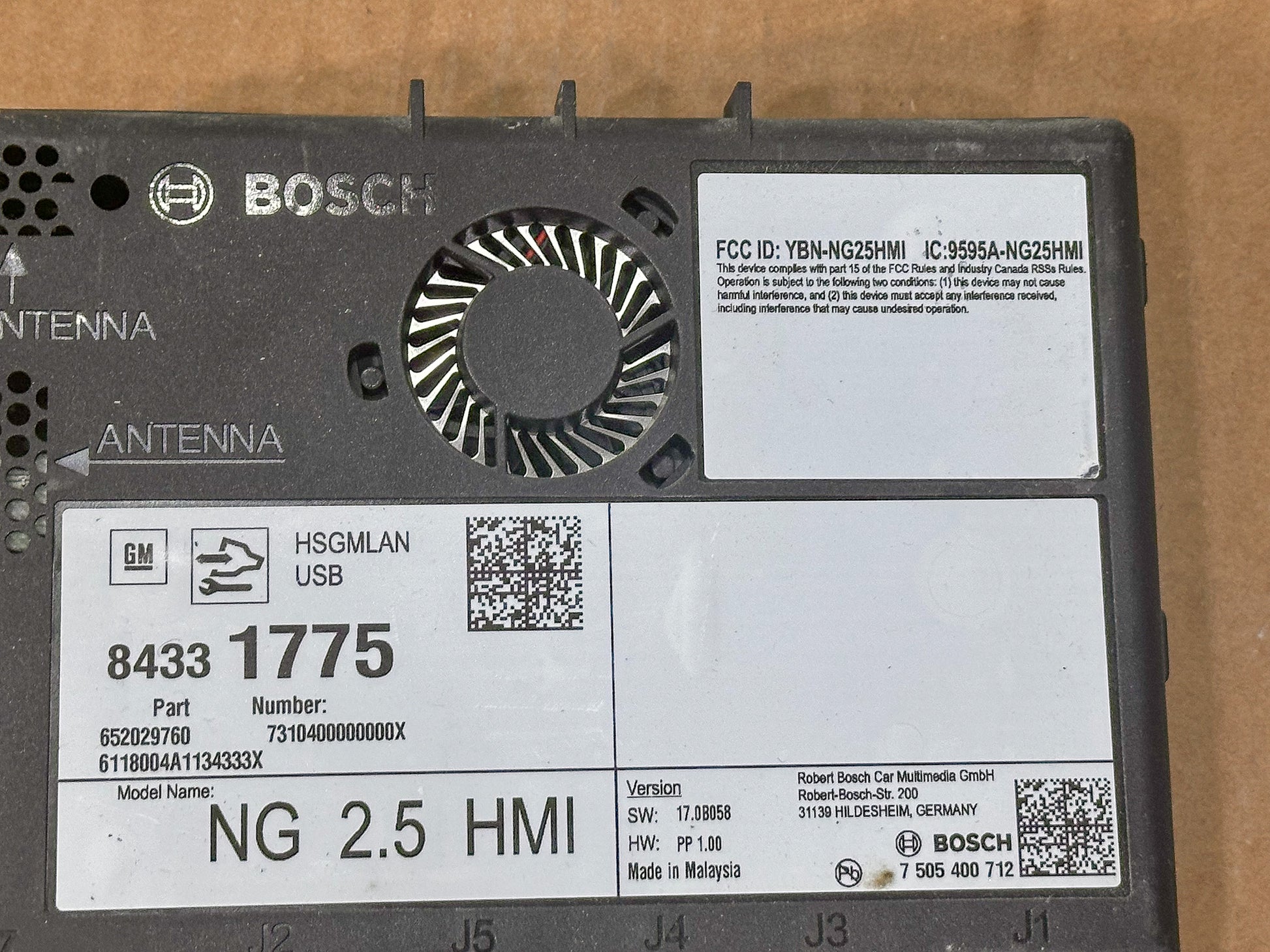 2018-2020 Chevrolet Equinox Information Communication Module OEM 84331775, 84249384, 84251839, 84331501, 84546902 - view 2