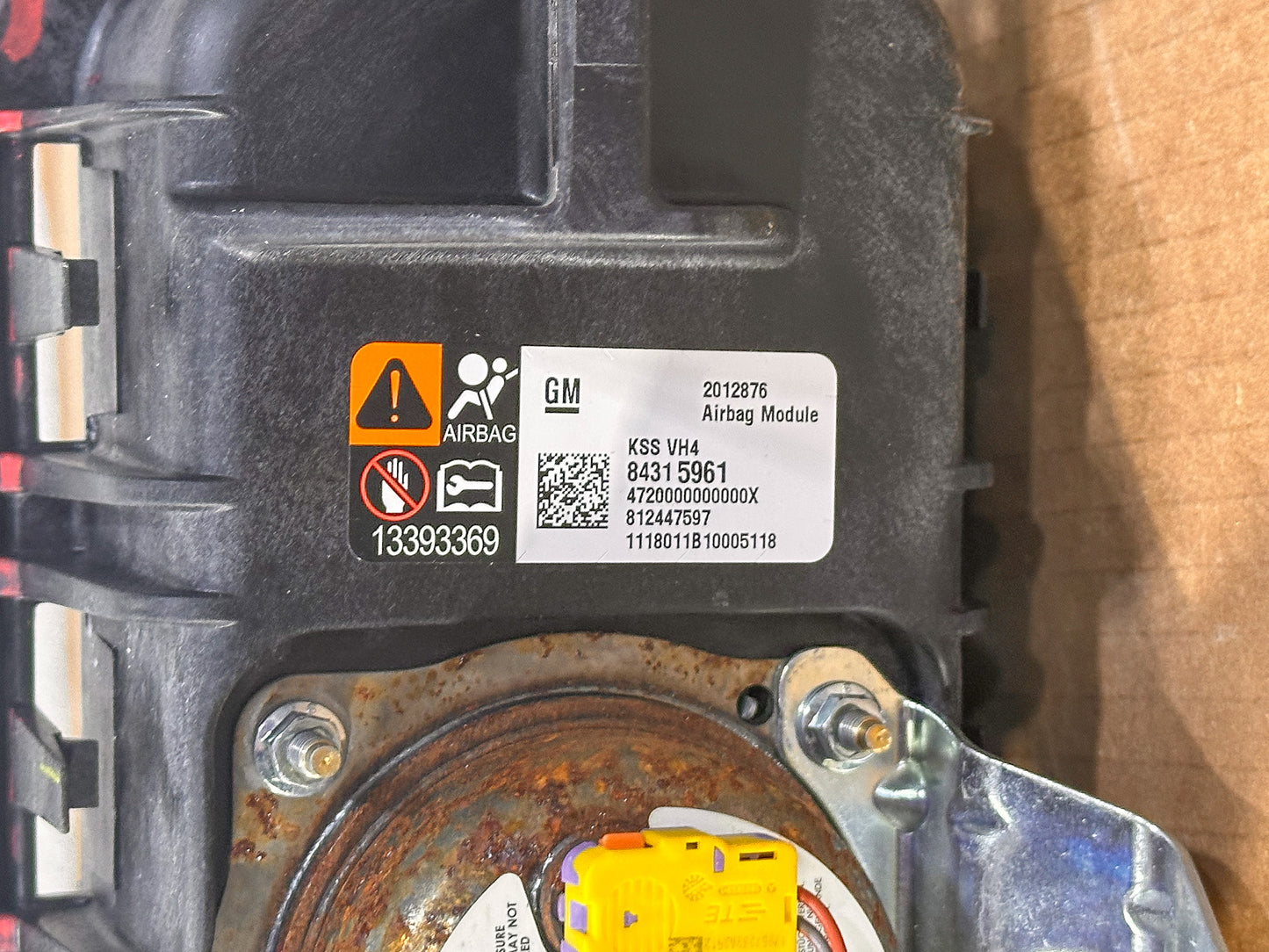 2018-2021 Chevrolet Equinox Passenger Right Dash Airbag 84315961, 84677889, 84060841, 84207114, 84255976, 84259313, 84418789, 84525200 - view 2