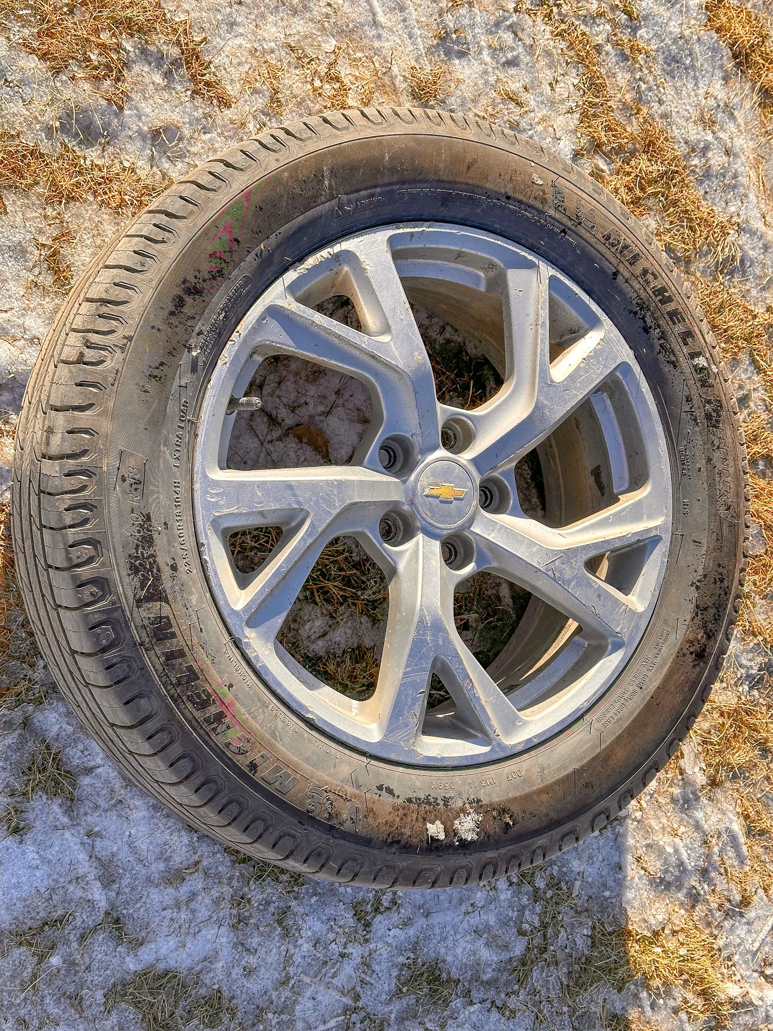 Wheel Rims with Tires 225 60 R18 18x7 Opt RV6 Fits 18-21 Chevrolet Chevy EQUINOX 2622112 - view 12